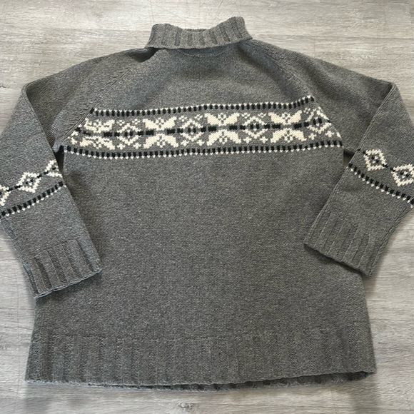 DKNY Jeans Men’s Fair Isle Sweater – Size Medium – 100% Lambswool - Picture 1 of 7